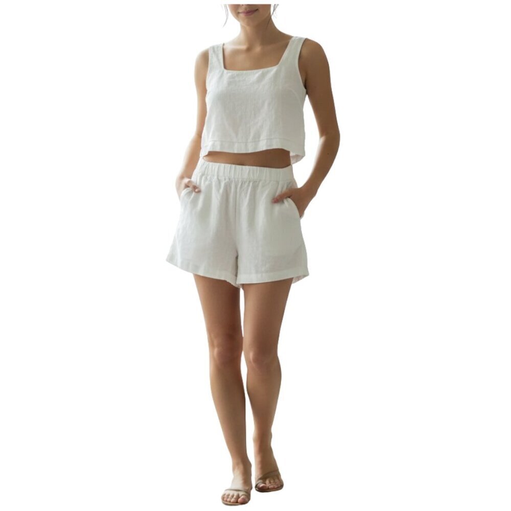 136. Abercrombie & Fitch Linen 2-Piece Set – Top Size M / Pants Size 12R